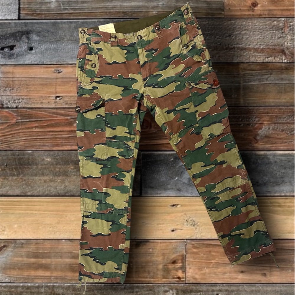 Polo by Ralph Lauren Men's Camo Cargo Pants in Olive, Brown & Dark Green